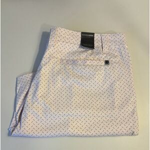 Hudson & Barrow Men's Performance Shorts, Size 36, Pink w/Black, NWT